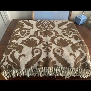 SALE Final price Brown a Tan throw size blanket